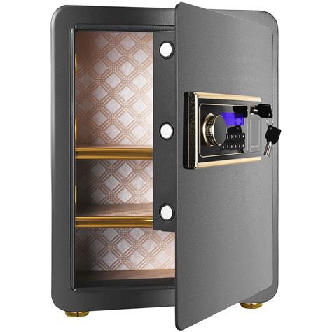 metal fireproof fingerprint safe lock box|security biometric safe.